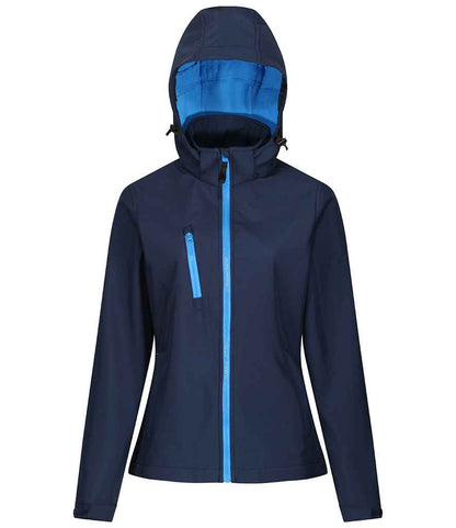 Regatta Ladies Venturer Three Layer Hooded Soft Shell Jacket - FRONT