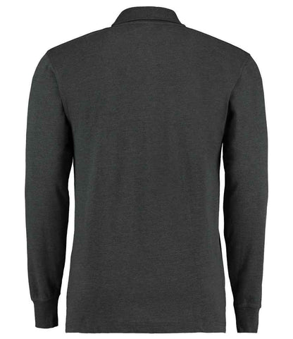 Kustom Kit Long Sleeve Poly/Cotton Piqué Polo Shirt - BACK