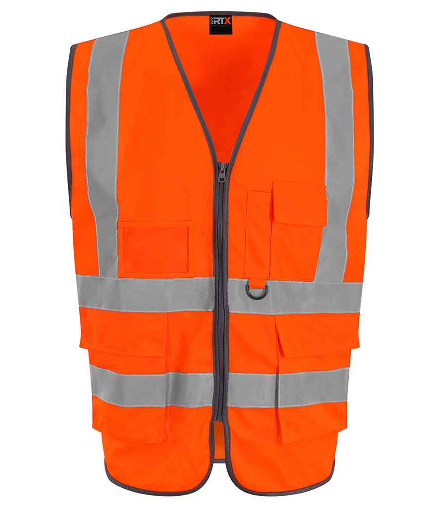 Pro RTX High Visibility Executive Waistcoat - Orange - front