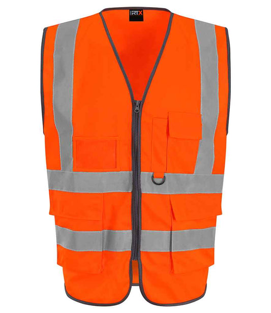Pro RTX High Visibility Executive Waistcoat - Orange - front