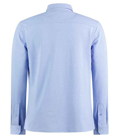 Kustom Kit Long Sleeve Superwash® 60°C Piqué Shirt - BACK