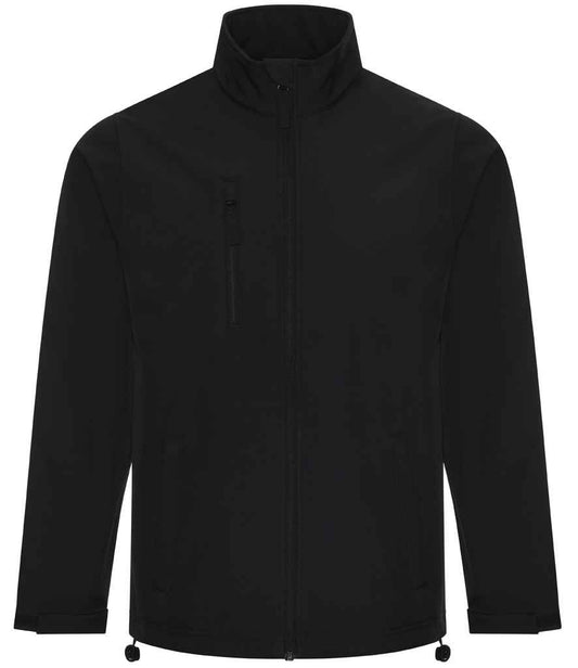 Pro RTX Pro Three Layer Soft Shell Jacket - Black - front