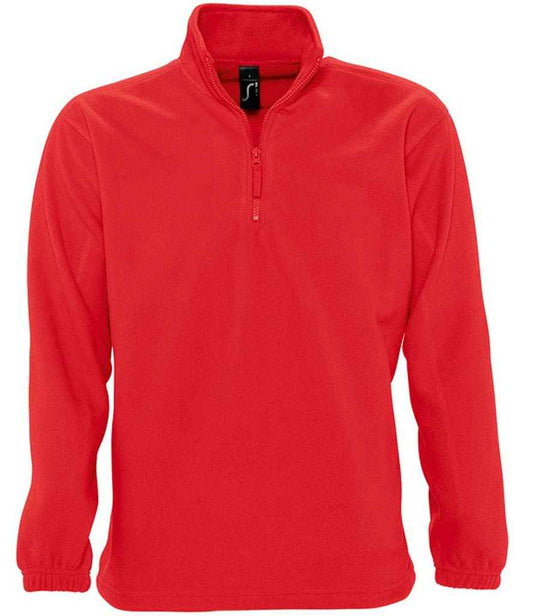 SOL'S SOL'S Ness Zip Neck Fleece - Red (56000)