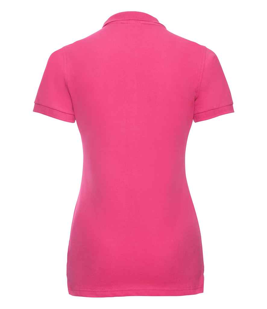 Russell Ladies Stretch Piqué Polo Shirt - Fuchsia (566F)