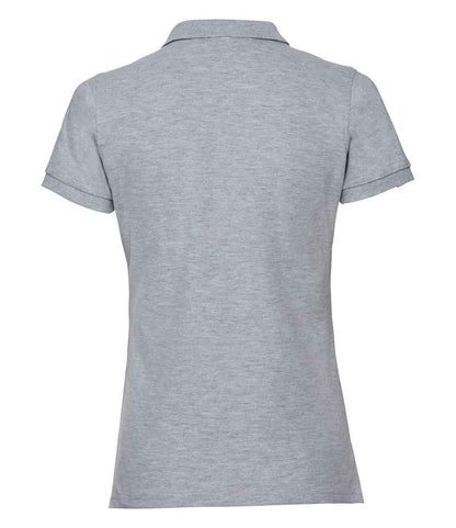 Russell Ladies Stretch Piqué Polo Shirt - Light Oxford (566F)