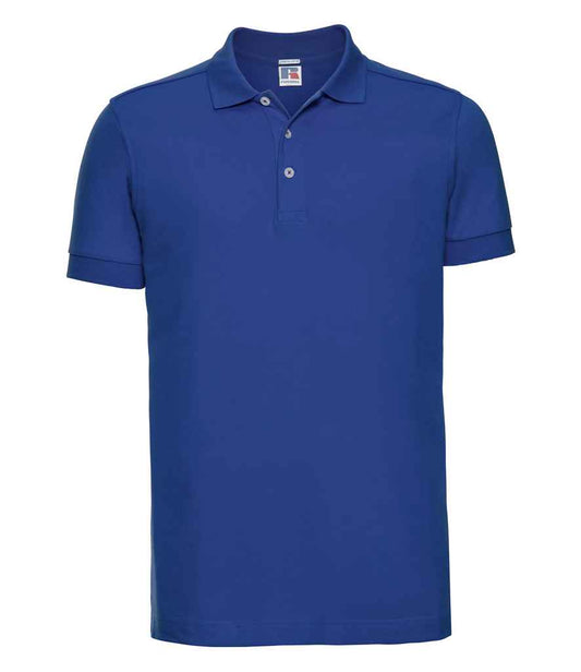 Russell Stretch Piqué Polo Shirt - Bright Royal (566M)