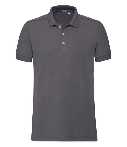 Russell Stretch Piqué Polo Shirt - Convoy Grey (566M)