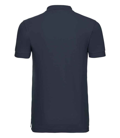 Russell Stretch Piqué Polo Shirt - French Navy (566M)