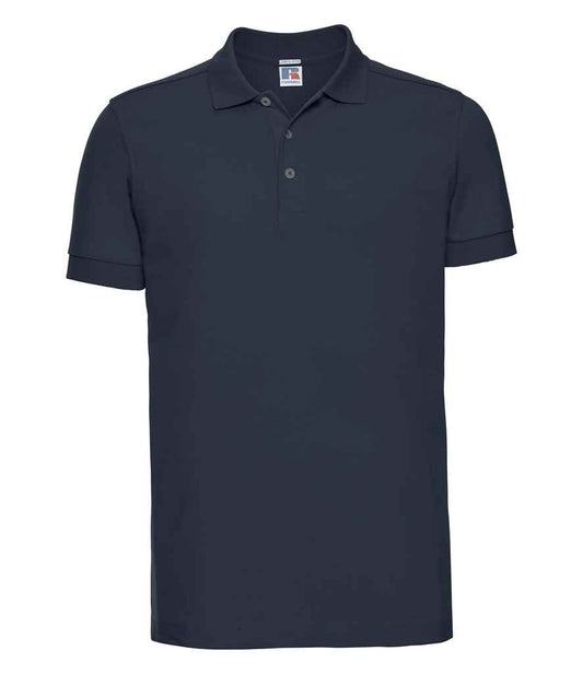 Russell Stretch Piqué Polo Shirt - French Navy (566M)