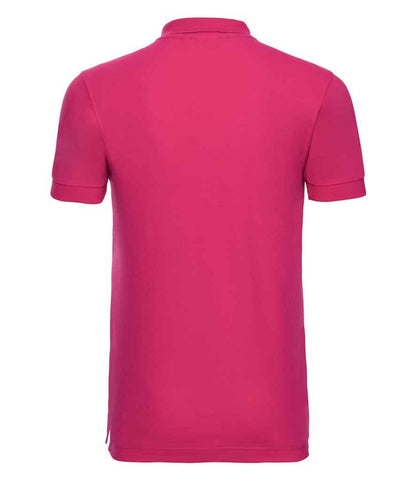Russell Stretch Piqué Polo Shirt - Fuchsia (566M)