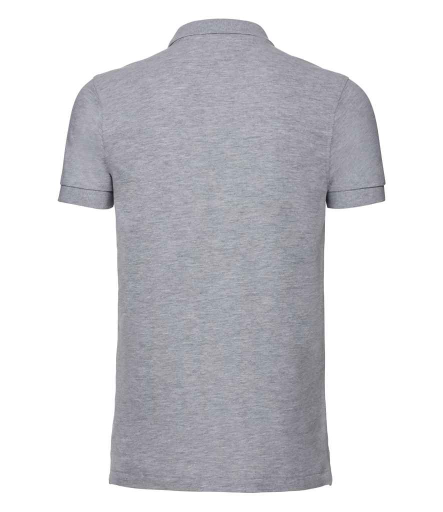 Russell Stretch Piqué Polo Shirt - Light Oxford (566M)