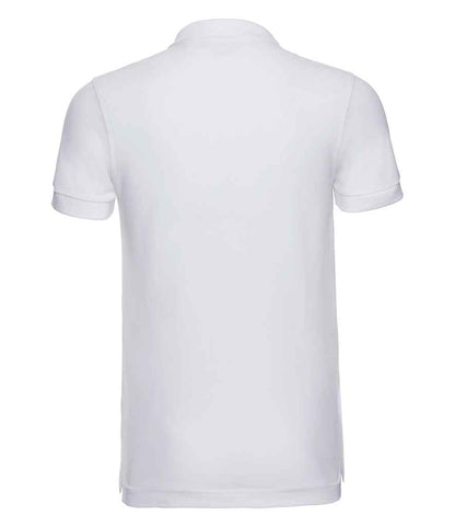 Russell Stretch Piqué Polo Shirt - White (566M)