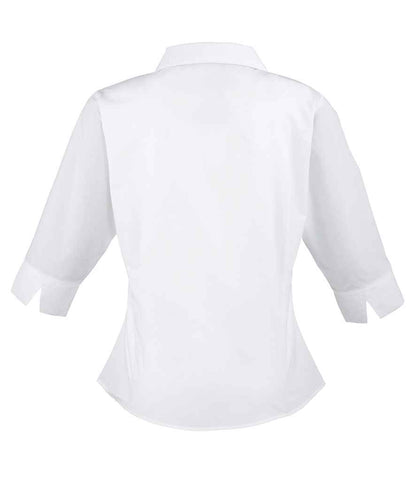 Premier Ladies 3/4 Sleeve Poplin Blouse - BACK