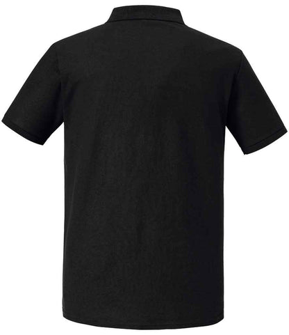 Russell Authentic Eco Piqué Polo Shirt - Black (570M)