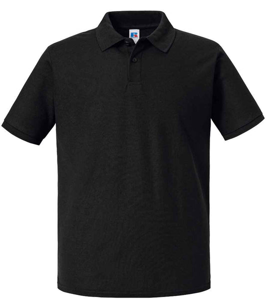 Russell Authentic Eco Piqué Polo Shirt - Black (570M)