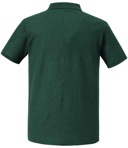 Russell Authentic Eco Piqué Polo Shirt - Bottle Green (570M)