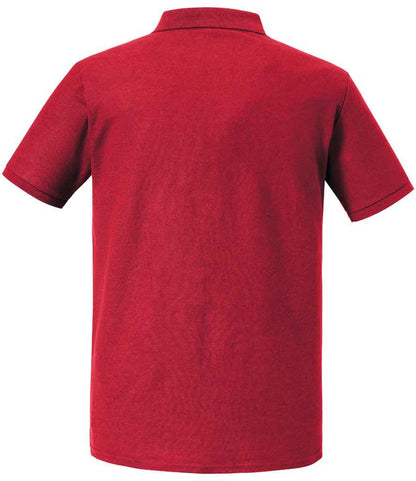 Russell Authentic Eco Piqué Polo Shirt - Classic Red (570M)