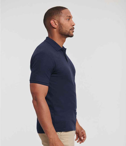 Russell Authentic Eco Piqué Polo Shirt - French Navy (570M)