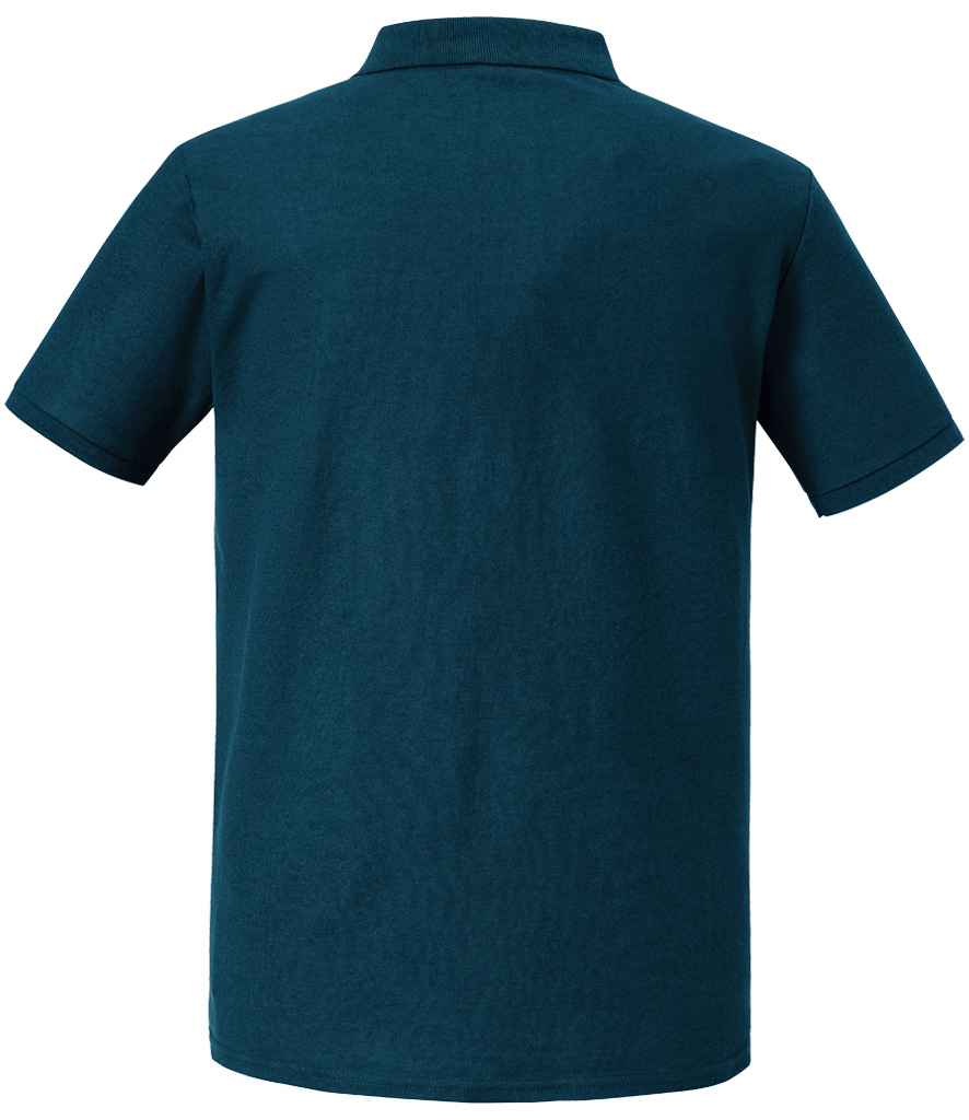 Russell Authentic Eco Piqué Polo Shirt - Petrol Blue (570M)