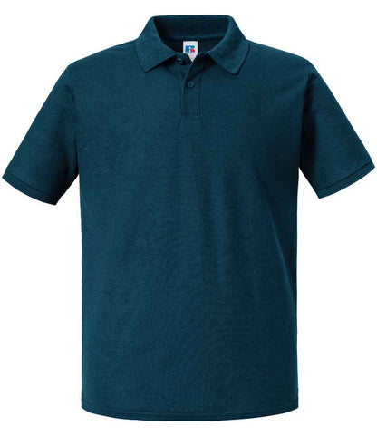 Russell Authentic Eco Piqué Polo Shirt - Petrol Blue (570M)