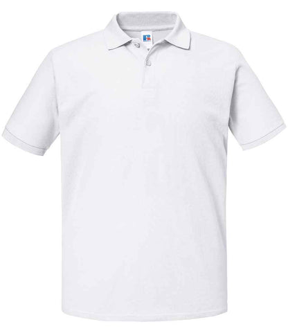 Russell Authentic Eco Piqué Polo Shirt - White (570M)