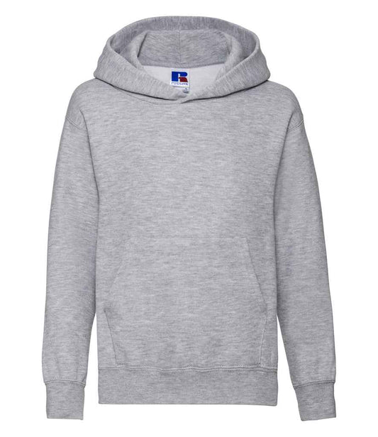 Russell Schoolgear Kids Hooded Sweatshirt - Light Oxford (575B)