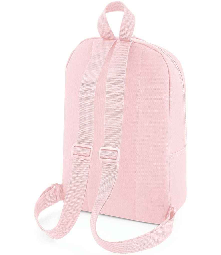 BagBase Mini Essential Fashion Backpack - Powder Pink (BG153) - FRONT