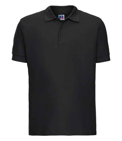 Russell Ultimate Cotton Piqué Polo Shirt - Black (577M)
