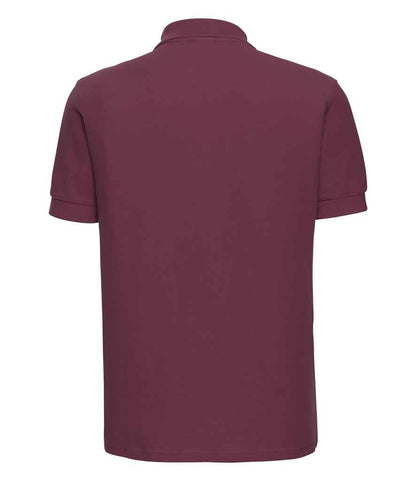 Russell Ultimate Cotton Piqué Polo Shirt - Burgundy (577M)