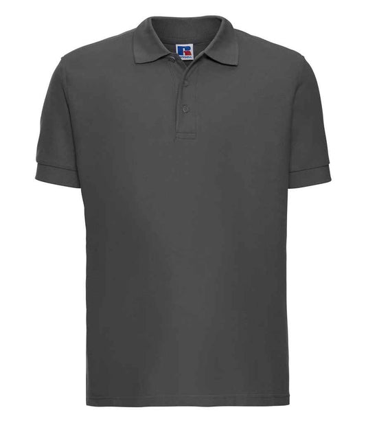 Russell Ultimate Cotton Piqué Polo Shirt - Titanium (577M)