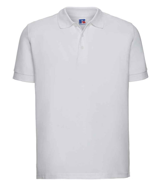 Russell Ultimate Cotton Piqué Polo Shirt - White (577M)
