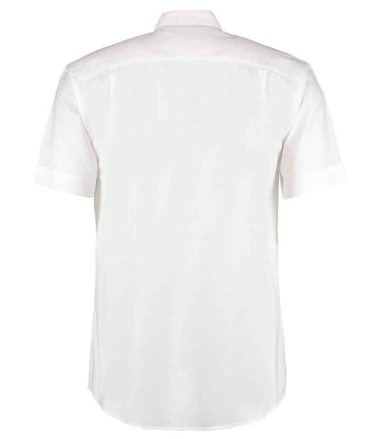 Kustom Kit Short Sleeve Classic Fit Workwear Oxford Shirt - BACK