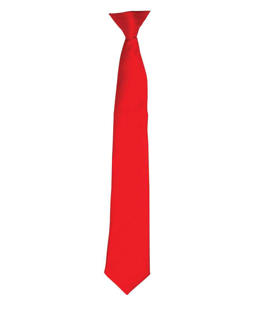 Premier 'Colours' Satin Clip Tie - FRONT