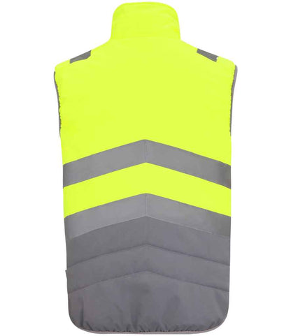 Regatta High Visibility Two Tone Thermal Baffle Bodywarmer - BACK