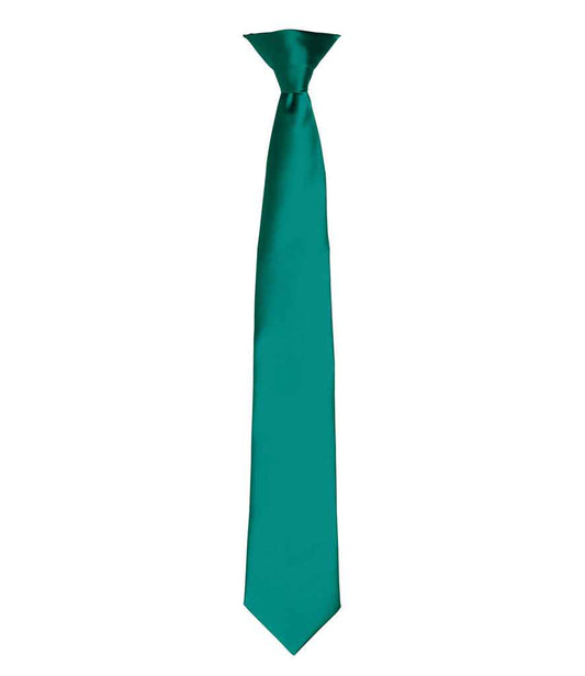 Premier 'Colours' Satin Clip Tie - FRONT