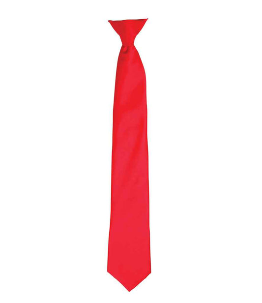 Premier 'Colours' Satin Clip Tie - FRONT