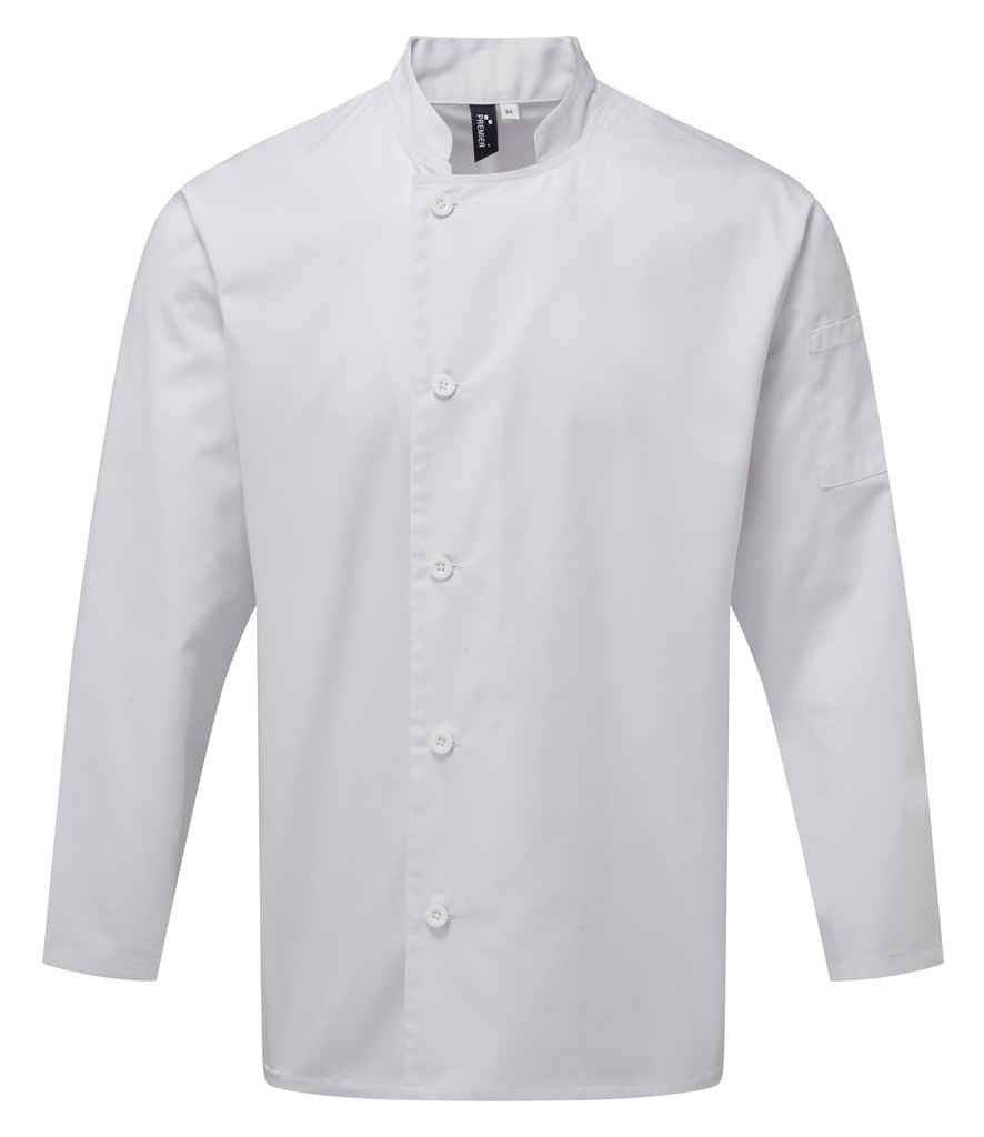 Premier Essential Long Sleeve Chef's Jacket - FRONT
