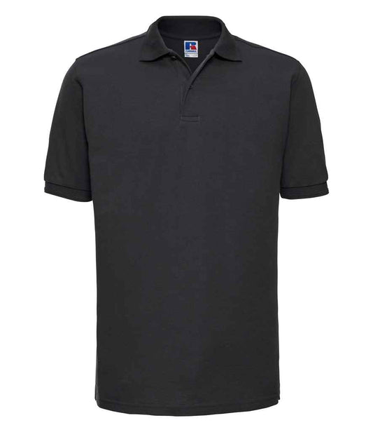 Russell Hardwearing Poly/Cotton Piqué Polo Shirt - Black (599M)