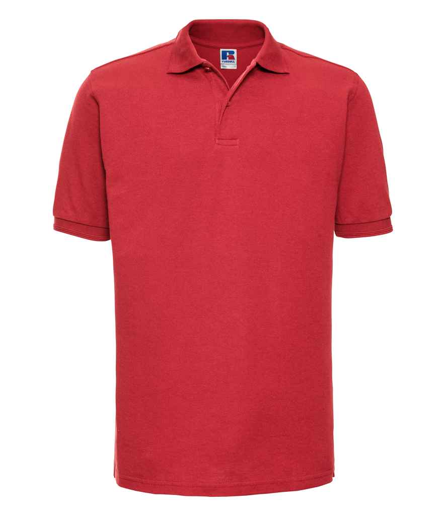 Russell Hardwearing Poly/Cotton Piqué Polo Shirt - Bright Red (599M)
