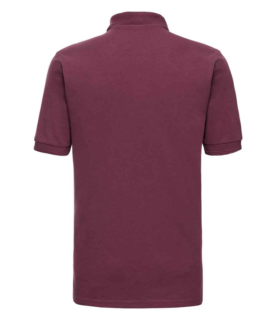 Russell Hardwearing Poly/Cotton Piqué Polo Shirt - Burgundy (599M)