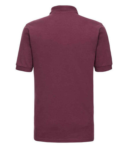 Russell Hardwearing Poly/Cotton Piqué Polo Shirt - Burgundy (599M)