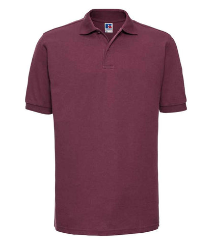 Russell Hardwearing Poly/Cotton Piqué Polo Shirt - Burgundy (599M)