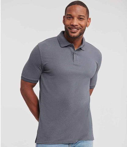 Russell Hardwearing Poly/Cotton Piqué Polo Shirt - Convoy Grey (599M)