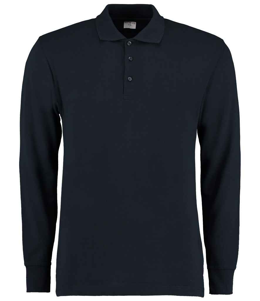 Kustom Kit Long Sleeve Poly/Cotton Piqué Polo Shirt - FRONT