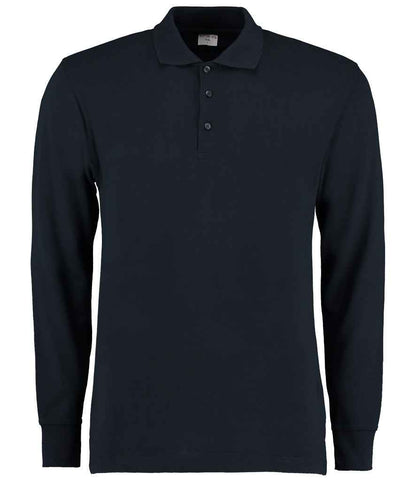 Kustom Kit Long Sleeve Poly/Cotton Piqué Polo Shirt - FRONT