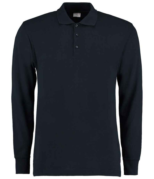 Kustom Kit Long Sleeve Poly/Cotton Piqué Polo Shirt - FRONT