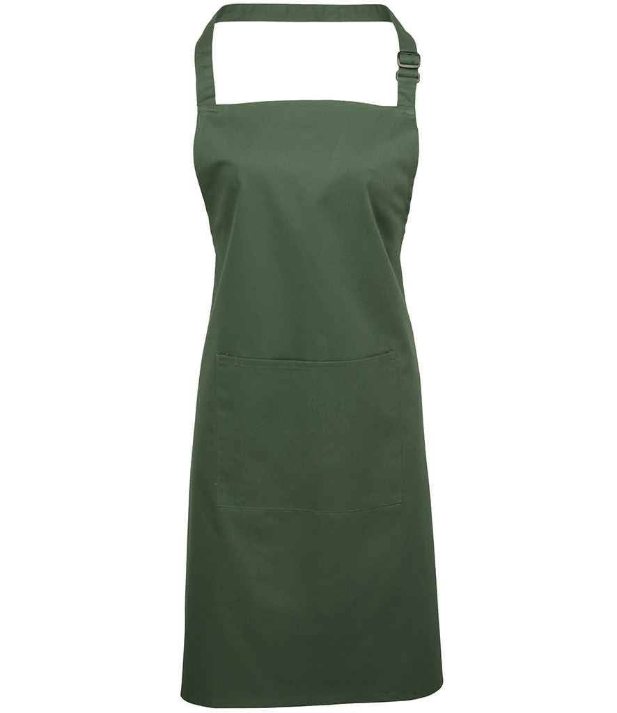 Premier 'Colours' Bib Apron with Pocket - FRONT
