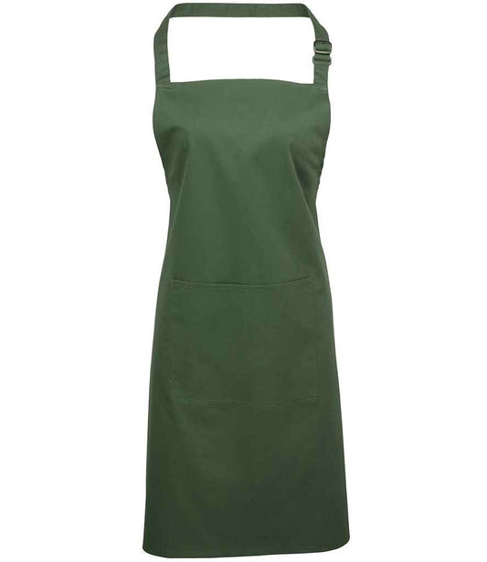 Premier 'Colours' Bib Apron with Pocket - FRONT