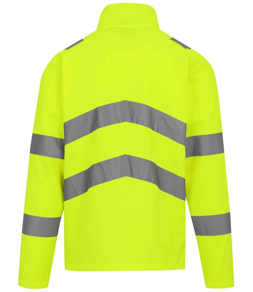 Regatta High Visibility Pro Contract Ablaze Soft Shell Jacket - BACK