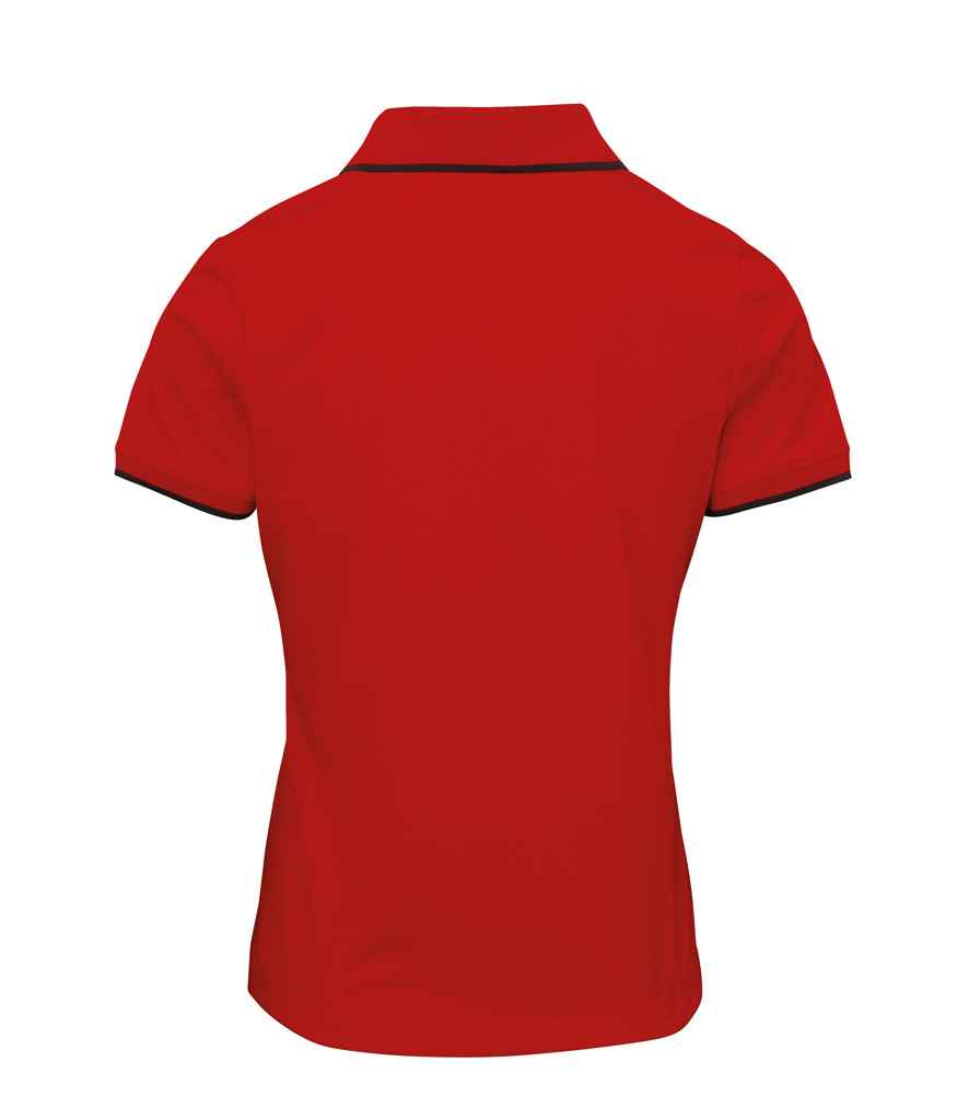 Premier Ladies Contrast Coolchecker® Piqué Polo Shirt - BACK